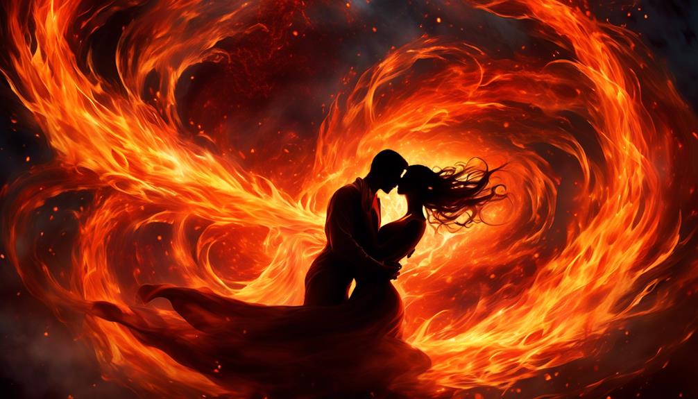 passion ignited by fire